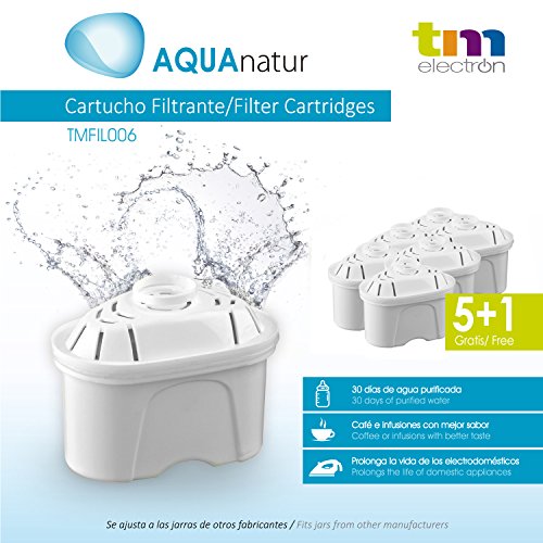 TM Electron Pack de 6 a 12 Meses de Filtros de Agua, Multicolor, 6 Unidades