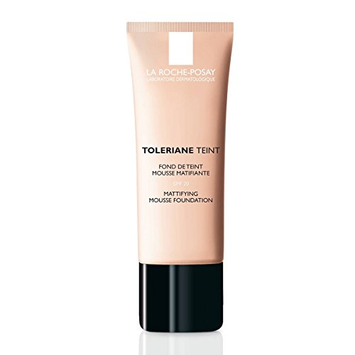 TOLERIANE TEINT SPF- 20 FONDO DE MAQUILLAJE LA ROCHE POSAY MOUSSE MATIFICANTE TONO 03 SABLE