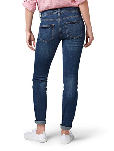 Tom Tailor Alexa Jeans Style Von Hat Ein Gerade Geschnittenes Und Etwas Weiteres Bein Vaqueros Slim, Azul (Mid Stone Wash Denim 10281), W32/L32 para Mujer