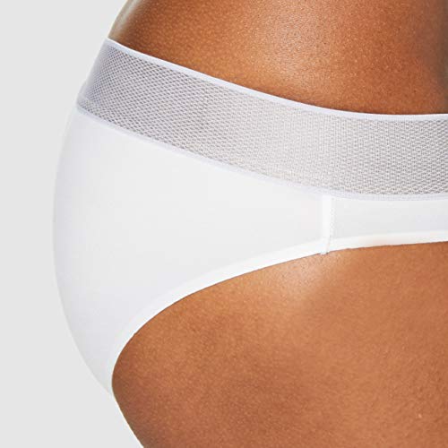 Tommy Hilfiger Bikini, Blanco (White 100), 40 (Talla del Fabricante: Large) para Mujer