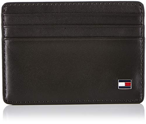 Tommy Hilfiger Eton CC Holder, Cartera Hombre^Mujer, Black, OS