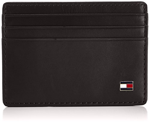 Tommy Hilfiger Eton CC Holder, Tarjetero para Hombre, Black 990, 10x7x1 cm (B x H x T)