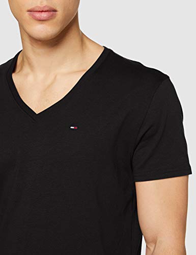 Tommy Hilfiger Original Jersey Camiseta, Negro (Tommy Black 078), Medium para Hombre