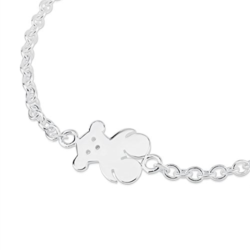 TOUS Pulsera cadena Mujer, Plata de Primera Ley - Largo 16 cm