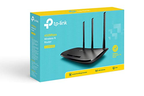 TP-Link TL-WR940N Router Inalámbrico Repetidor de WIFI Punto de Acceso N450 Mbps, Alta Sensibilidad, WPS, 4 LAN, 1 WAN, Tecnología 3 x 3 MIMO