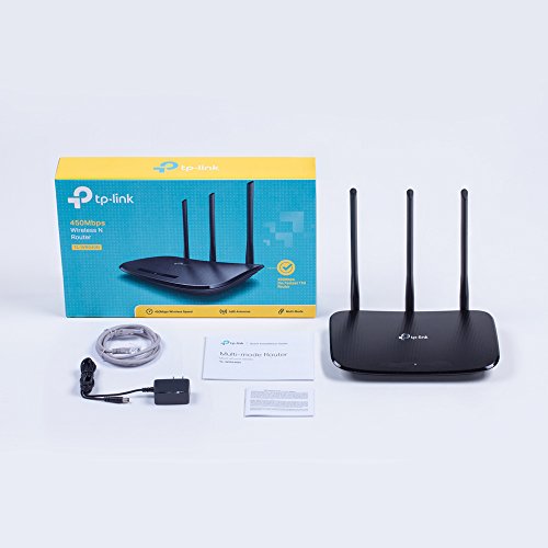 TP-Link TL-WR940N Router Inalámbrico Repetidor de WIFI Punto de Acceso N450 Mbps, Alta Sensibilidad, WPS, 4 LAN, 1 WAN, Tecnología 3 x 3 MIMO