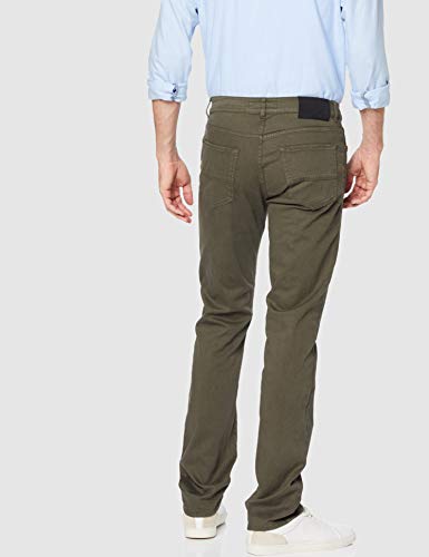 Trussardi Jeans 380 Icon Heavy Gabardine Stret Vaqueros Straight, Verde (Dark Olive G705), 42 (Talla del Fabricante: 30) para Hombre