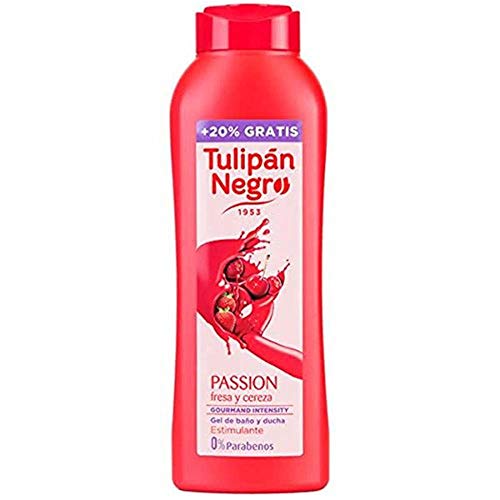 Tulipán Negro Gel 600+120 ml, Fresa y Cereza - 12 ml