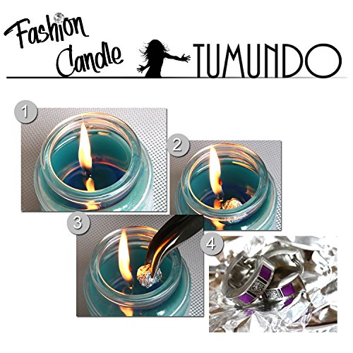 Tumundo Fashion Candle Vainilla Vela Con Pendientes Aro Aretes Huggie Acero Mujer Mosaico Glitter Perfumada Vela Joyería, color:verde