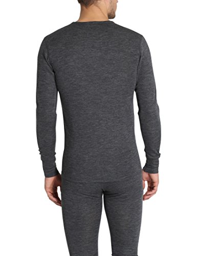 Ultrasport Pure Maglietta Intima A Manica Lunga Camiseta Interior Funcional, de Manga Larga, Hombre, Negro, S