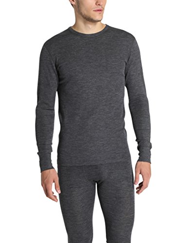 Ultrasport Pure Maglietta Intima A Manica Lunga Camiseta Interior Funcional, de Manga Larga, Hombre, Negro, S