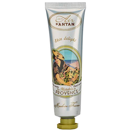 Un Air d’Antan® Crema de Manos Francesa Provence con Manteca de Karite y Aloe Vera, Perfume Original Verbena, Bergamota, Limón, Formula Hidratante y Reparadora, Para Mujer o Hombre – Idea Regalo, 25ml