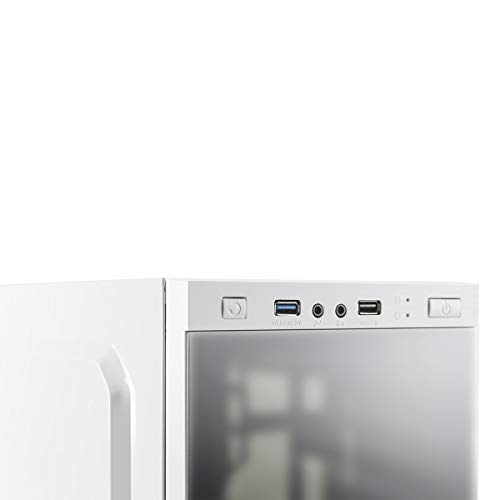 Unykach Armor C21 Torre Blanco Carcasa de Ordenador - Caja de Ordenador (Torre, PC, SPCC, Micro-ATX, Blanco, 0,5 mm)