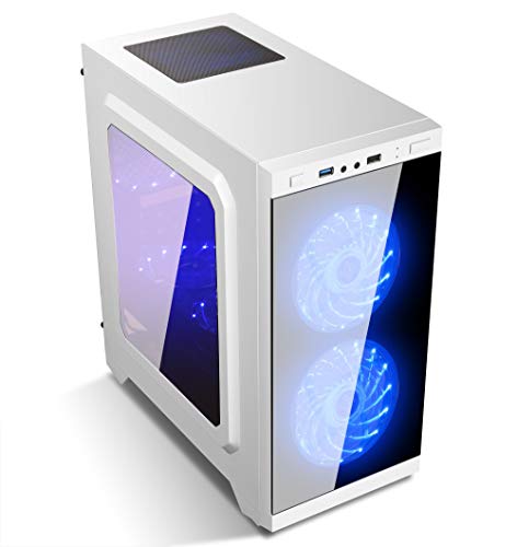 Unykach Armor C21 Torre Blanco Carcasa de Ordenador - Caja de Ordenador (Torre, PC, SPCC, Micro-ATX, Blanco, 0,5 mm)