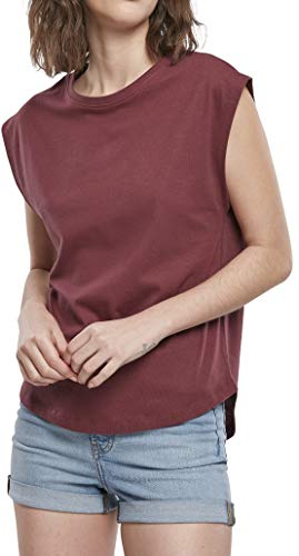 Urban Classics T-Shirt Ladies Basic Shaped tee Camiseta, Cherry, 5XL para Mujer