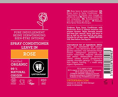 Urtekram Acondicionador de Rosas en Spray - 250 ml