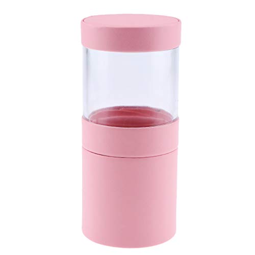 Vacía Caja Cosmética Estante de Cepillo de Maquillaje Estuche de Pincel Envase de Brocha Organizador - Rosado