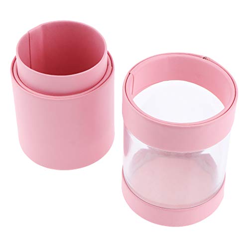 Vacía Caja Cosmética Estante de Cepillo de Maquillaje Estuche de Pincel Envase de Brocha Organizador - Rosado