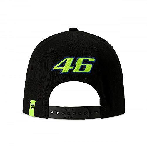 Valentino Rossi Vr46 Classic-Race, cap Hombre, Negro, Un tamaño