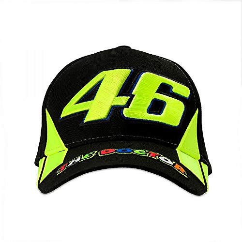 Valentino Rossi Vr46 Classic-Race, cap Hombre, Negro, Un tamaño