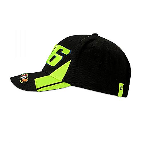 Valentino Rossi Vr46 Classic-Race, cap Hombre, Negro, Un tamaño