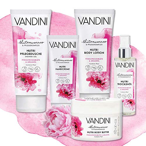 VANDINI Nutri Eau de Parfum Mujer – Perfume para mujer con fragancia femenina de flor de peonía – Perfume para mujer, perfume para mujer (1 x 50 ml)