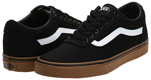 Vans Ward Canvas, Zapatillas para Hombre Negro (Canvas/Black/Gum 7Hi) 45 EU