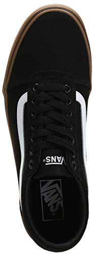 Vans Ward Canvas, Zapatillas para Hombre Negro (Canvas/Black/Gum 7Hi) 45 EU