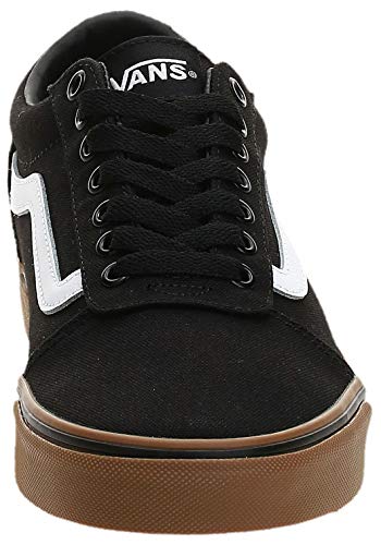 Vans Ward Canvas, Zapatillas para Hombre Negro (Canvas/Black/Gum 7Hi) 45 EU