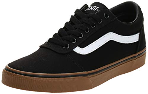 Vans Ward Canvas, Zapatillas para Hombre Negro (Canvas/Black/Gum 7Hi) 45 EU