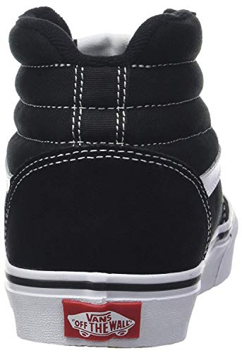 Vans Ward Hi Hombre, Zapatillas Altas, Negro (Suede/Canvas) Black/White C4R, 44 EU