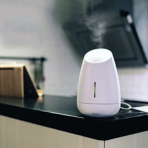 Vaso – Diseño Aroma difusor/humidificador 150 ml con función por ultrasonido para zerstäuben de aceite aromático, extremadamente silencioso (< 38dB Incluye intergrierten White Noise de sonidos)