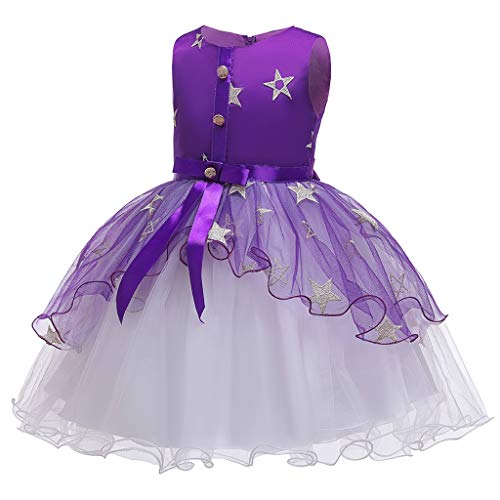 Vectry Niña Ceremonia Online Trajes De Halloween Vestidos De Niña De Fiesta Vestido Azul Niña Faldas De Tul para Niñas Vestidos De Niñas Elegantes Vestidos Niña 6 Años Vestidos Vestido Morado