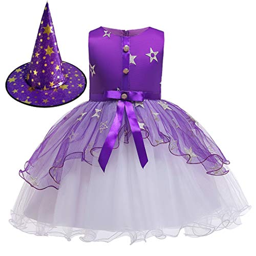 Vectry Niña Ceremonia Online Trajes De Halloween Vestidos De Niña De Fiesta Vestido Azul Niña Faldas De Tul para Niñas Vestidos De Niñas Elegantes Vestidos Niña 6 Años Vestidos Vestido Morado