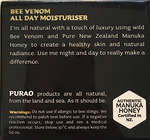 VENENO DE LA ABEJA NATURAL HIDRATANTE TODO EL DIA con MIEL DE MANUKA ACTIVA