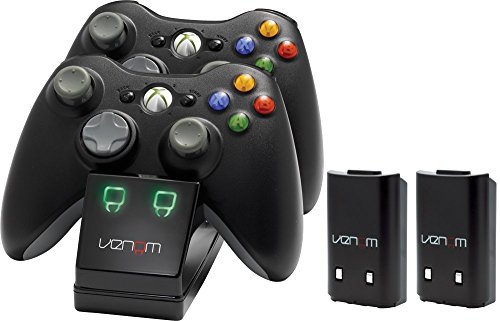 Venom Twin Charging Cradle: Black (Xbox 360) [Importación inglesa]