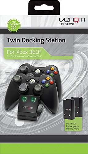 Venom Twin Charging Cradle: Black (Xbox 360) [Importación inglesa]