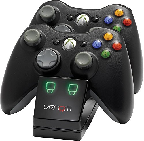 Venom Twin Charging Cradle: Black (Xbox 360) [Importación inglesa]