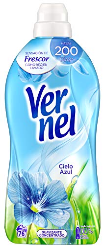 Vernel Suavizante Concentrado Cielo Azul Lavadora Ropa 76 Dosis (1.748 L)