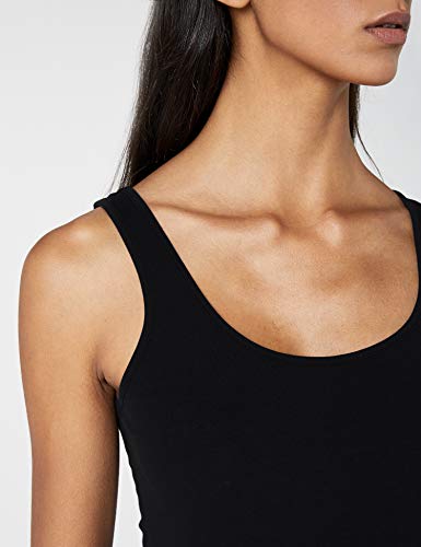 Vero Moda Vmmaxi My Soft Long Tank Top Noos Camiseta sin Mangas, Negro (Black), 42 (Talla del Fabricante: X-Large) para Mujer