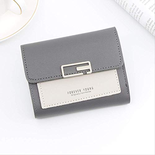 Versión Coreana De Simple Y Linda Billetera para Niñas Billetera Corta para Damas Protección RFID Tarjetero para Mujeres con Múltiples Tarjetas Monedero Femenino Lindo