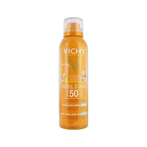 Vichy Idéal Soleil Bruma Anti-arena Infantil SPF50+, 200ml+REGALO Cubo De Playa, 1Ud