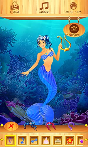 Viste a la princesa sirena