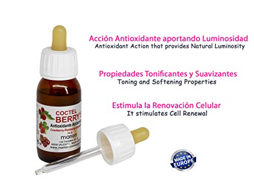 Vitamina C Suero Antiarrugas 60 ml - Elixir en gotas para tu piel. Ayuda a Eliminar Arrugas y Manchas. Fórmula más Completa con Vitaminas Cranberry - Raspberry - Strawberry. Facial.