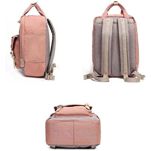 Vobony Mochila Escolar Moda para Chia Chico Adolescente Bolsa de Escuela Gran Capacidad Daypacks Casuales Bolsa de Viaje Mochila portátil para Estudiantes Adultes (Vino Tinto)