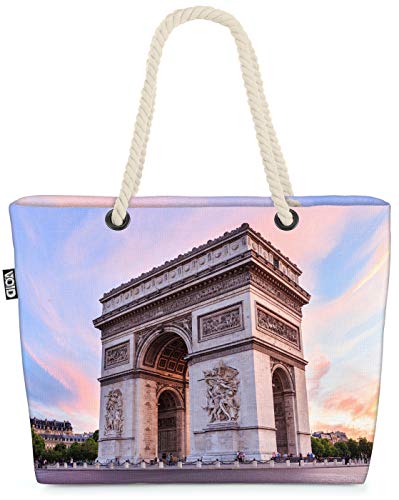 VOID Los Campos Elíseos de París Bolsa de Playa 58x38x16cm 23L Shopper Bolsa de Viaje Compras Beach Bag Bolso