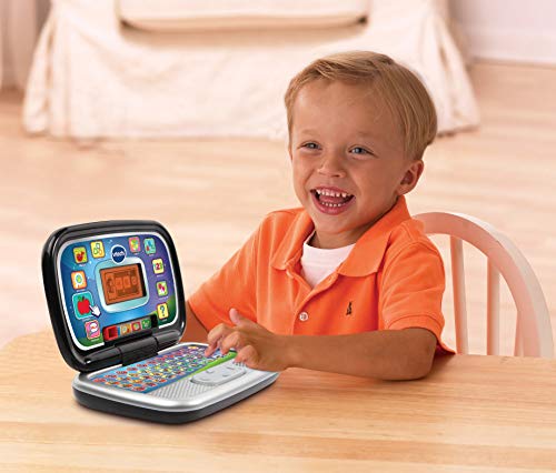 VTech Diverblack PC - Ordenador iInfantil educativo para aprender en casa, enseña diferentes materias a Través de sus voces, frases y melodías (80-196322)