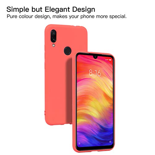 Wanxideng - 6X Funda Xiaomi Redmi Note 7, Carcasa en Silicona - [ Negro + Blanco Translúcido + Rojo+ Rosado+ Menta Verde + Azul Claro ]