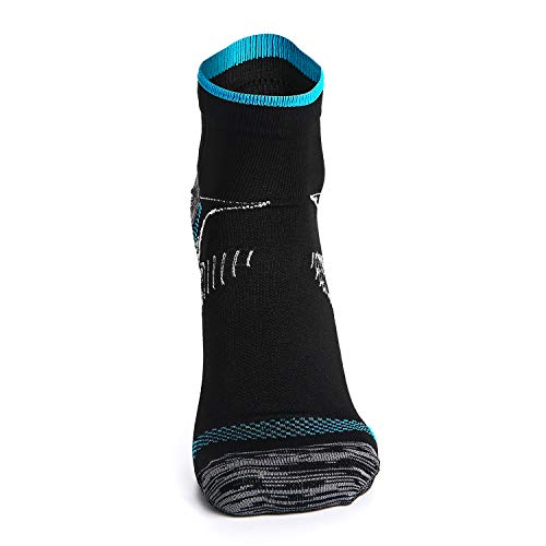 Weekend Peninsula 5 Pares Calcetines de Running Deportivos Compresión Ligera Hombres Mujer de Deporte Transpirables (EU 39-42, 5X Negro)