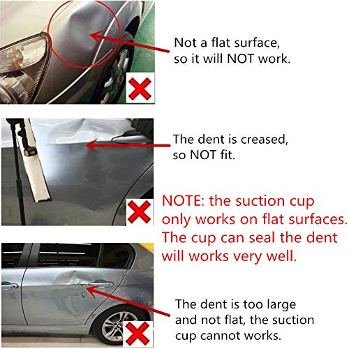 WeFoonLo Aleación De Aluminio Ventosa Removedor de Dientes del Coche Extractor de Vidrio Portátil para Azulejos de Vidrio Espejo Granito Lifting Body Repair